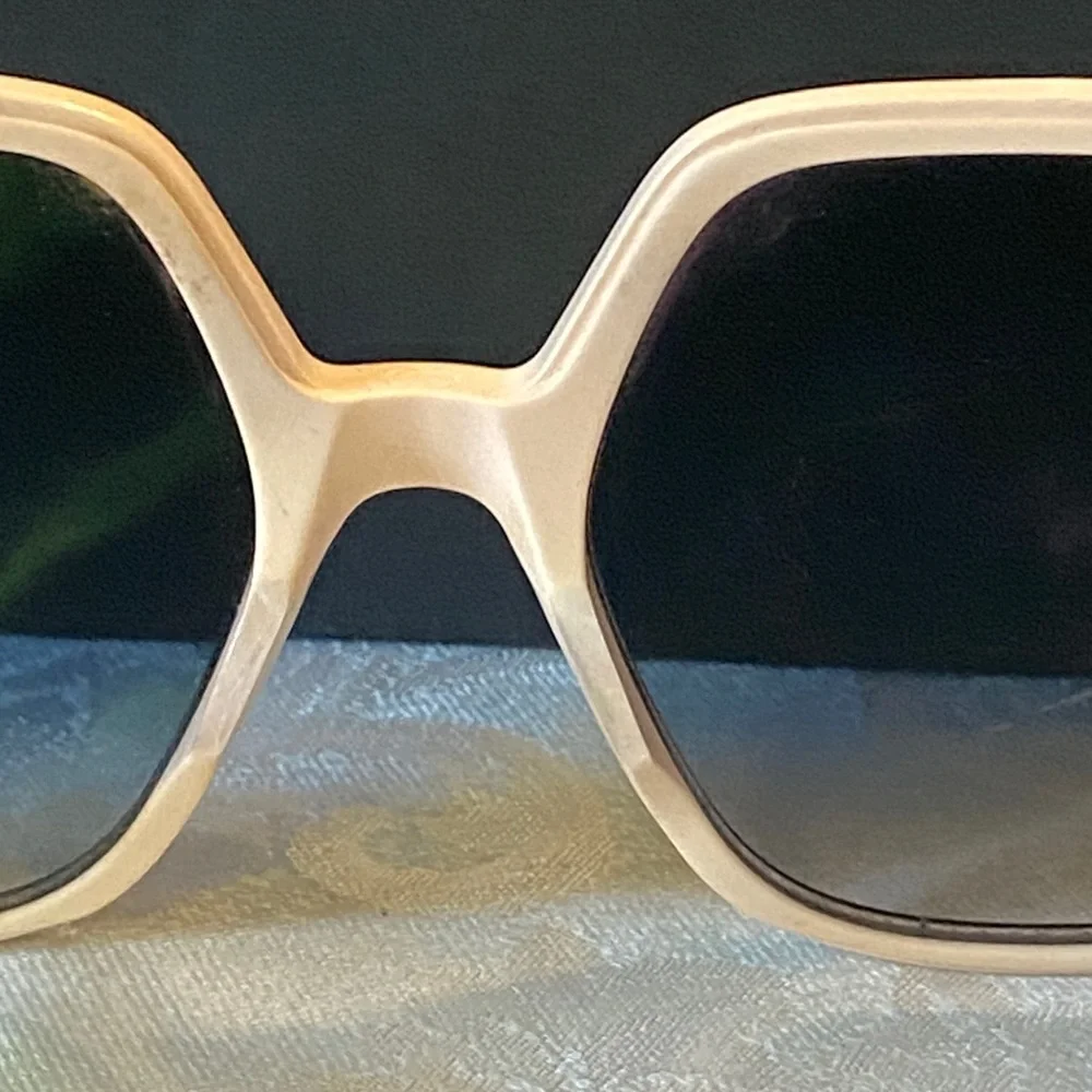 Dior unisex extra wide Black and White Sunglasses size XL pre loved condition